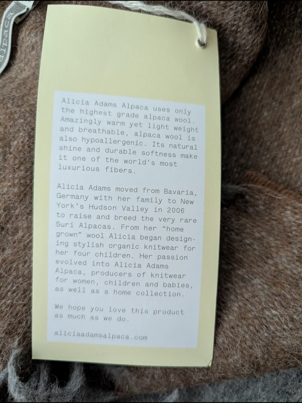 Alicia Adams Alpaca Glamper Throw